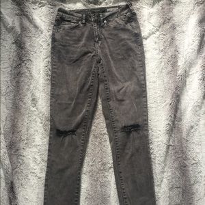 Distressed Gray Skinny Jeans